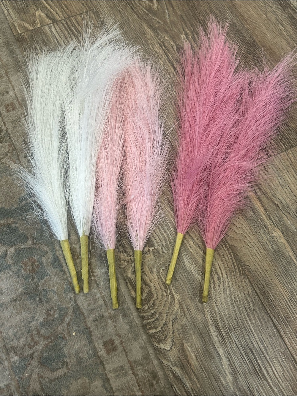 Pink and Light Pink pampas